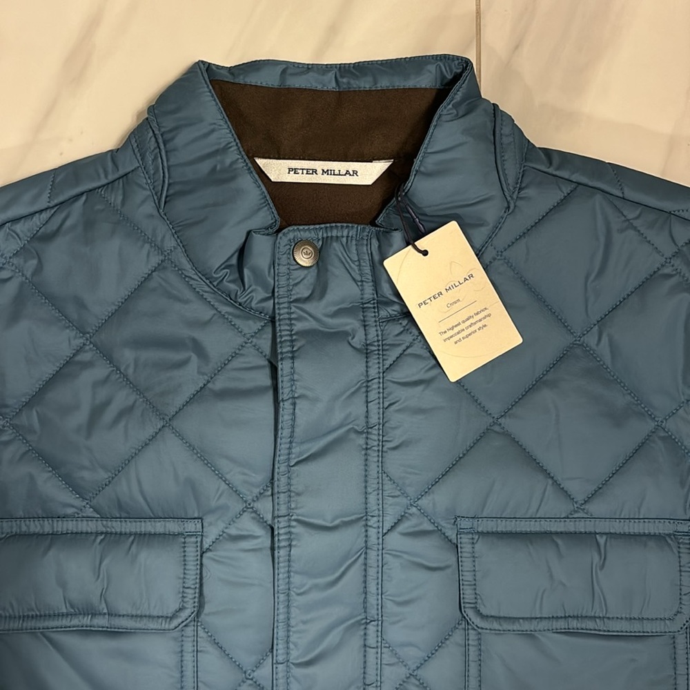 Men’s Peter Millar Norfolk Quilted Bomber Jacket - Picture 3 of 5